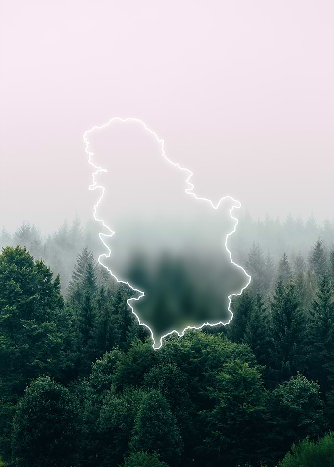 Serbia Country Map