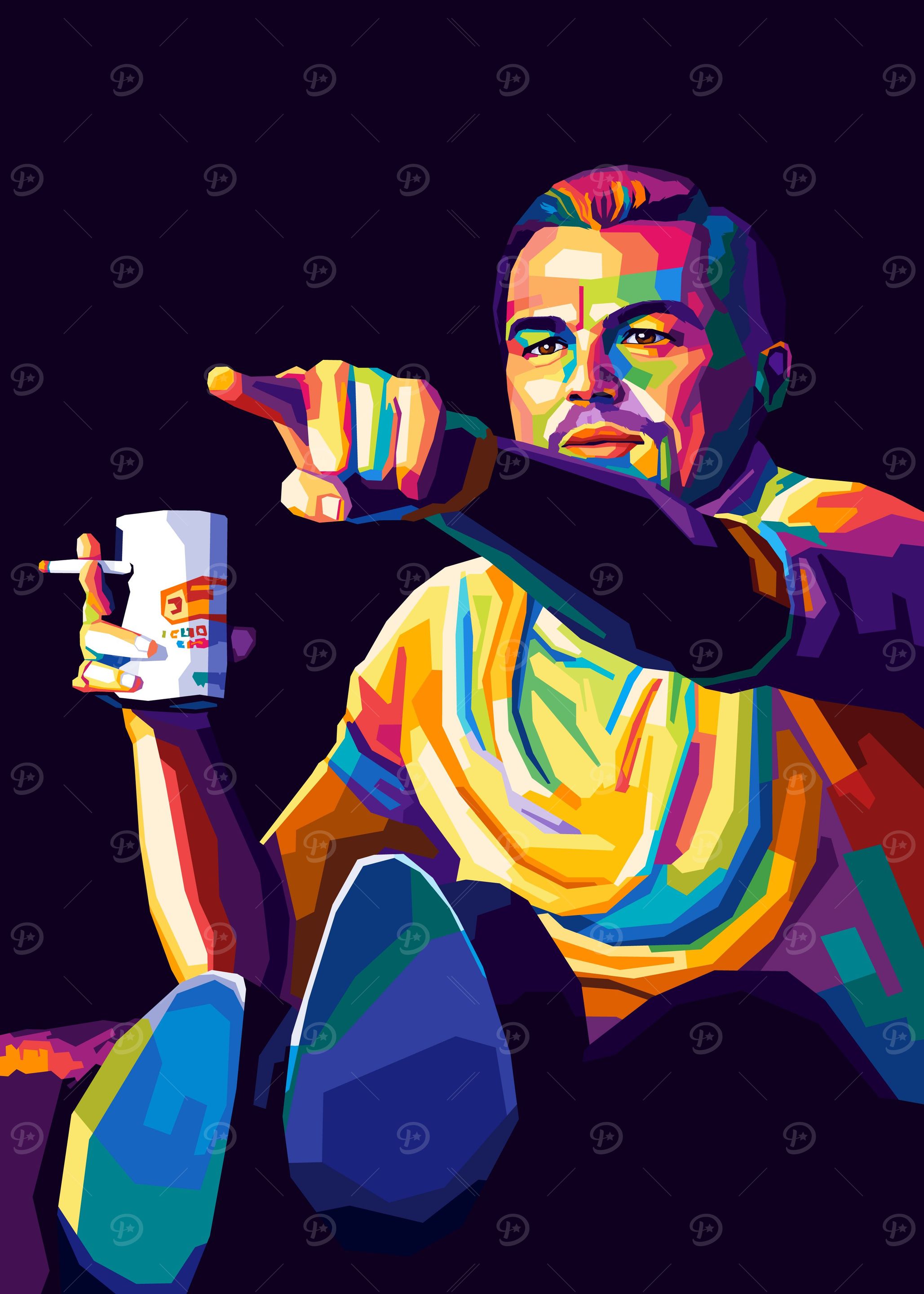 Dicaprio Meme Wpap Pop Art