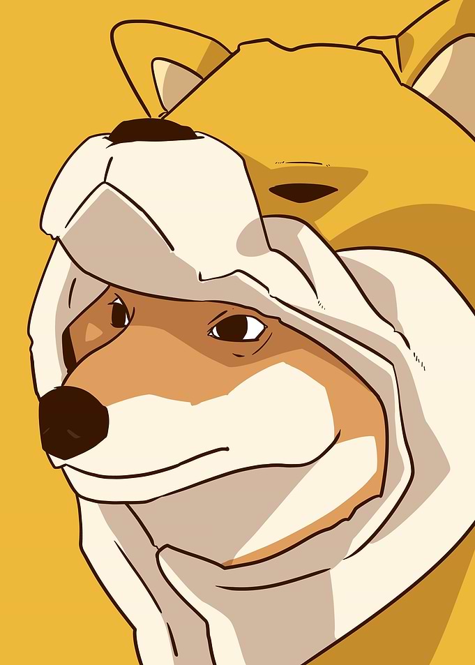 doge on suit