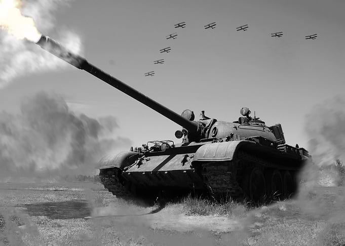 Vintage Military War Tank