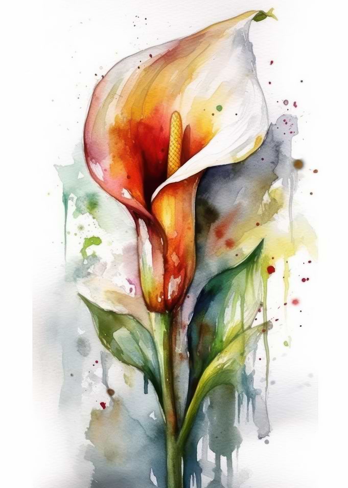 Calla Lily Flower Charm
