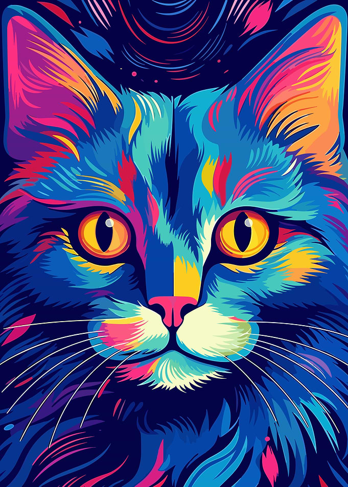 Cat Animal Pop Art