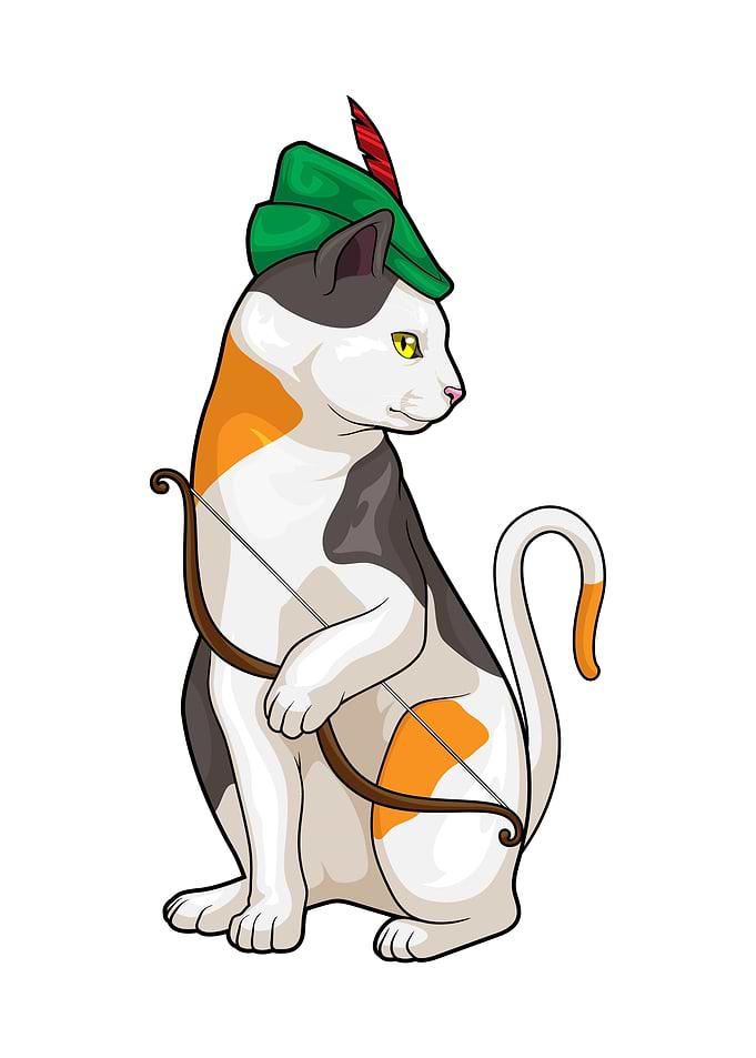 Cat Archer Bow