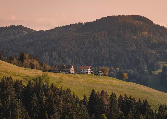 Sunset in Switzerland