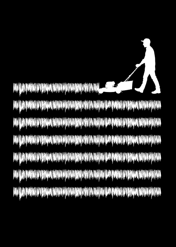 Lawn Mower Lines Garden