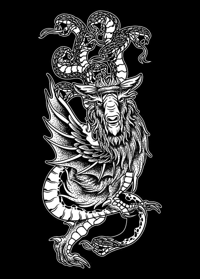 Snake Rabbit BnW