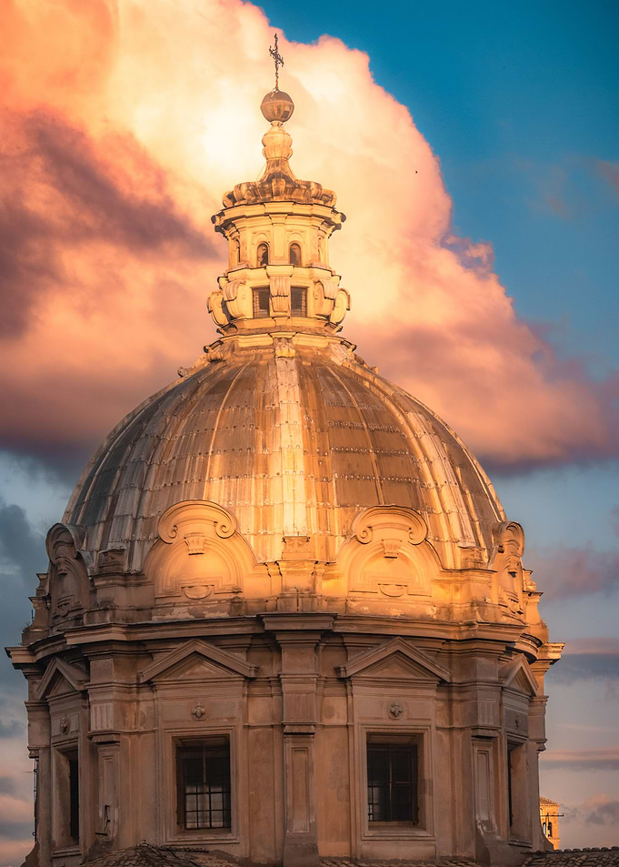 Sunset Roman Basilica