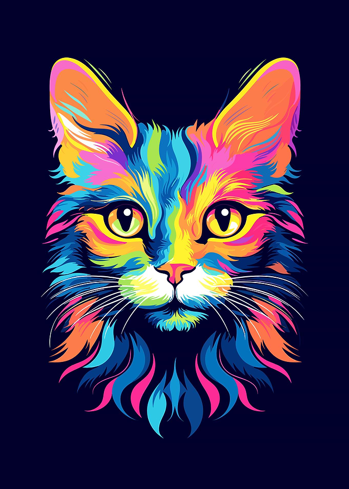 Cat Animal Pop Art