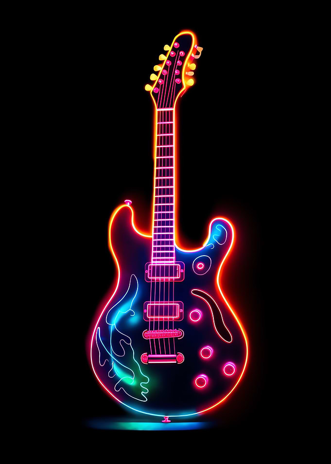 Neon Guitar