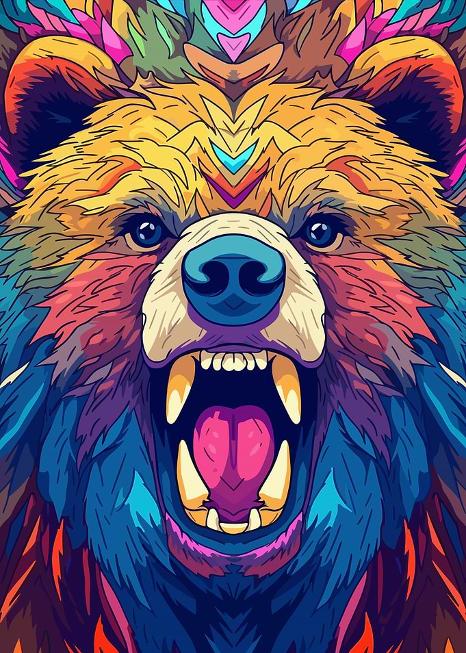 Bear Animal Pop Art