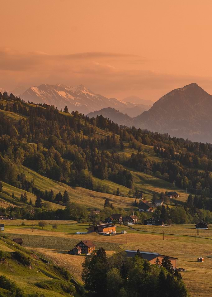 Sunset in Switzerland