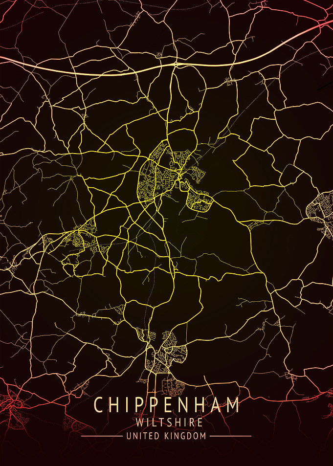Chippenham UK City Map