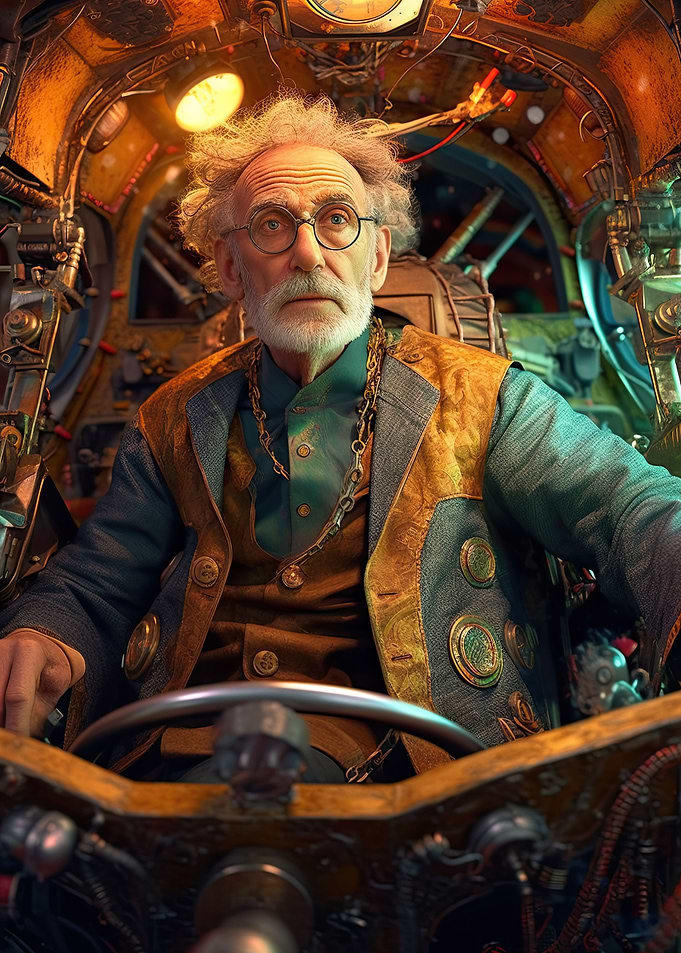 Steampunk driver Richard