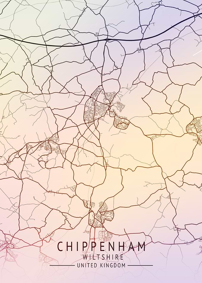 Chippenham UK City Map