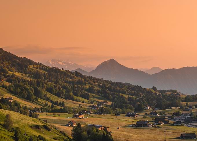 Sunset in Switzerland