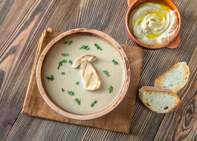 Creamy mushroom soup