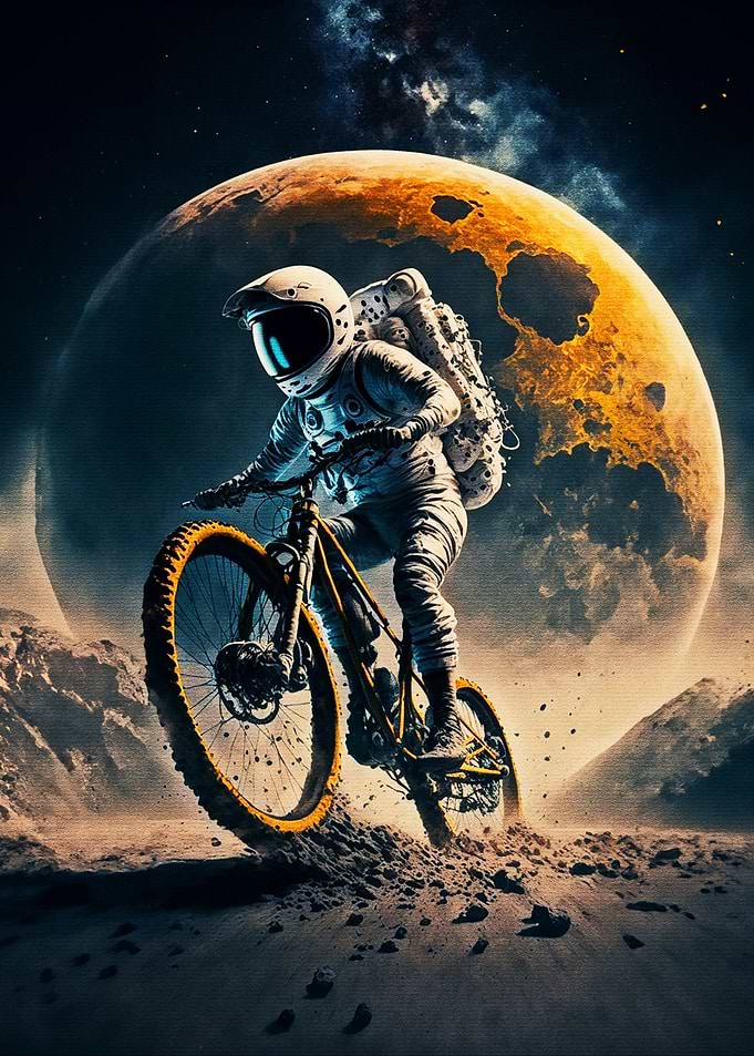 Traveling Cycling moon