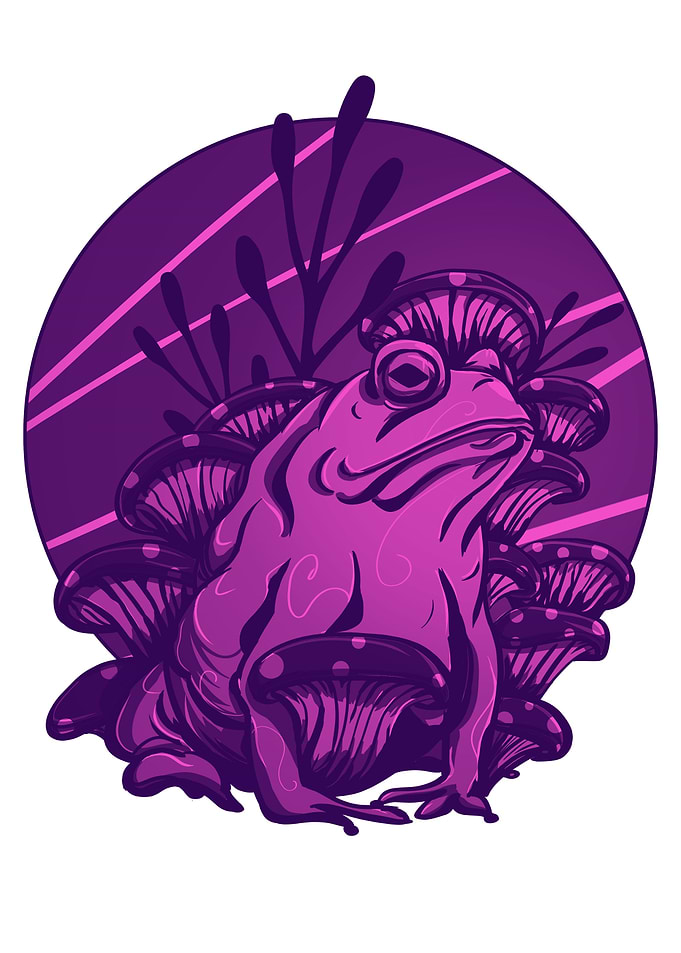 Psychedelic Trippy Toad