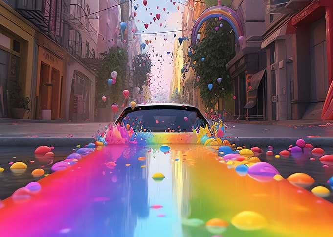 drown in the rainbow