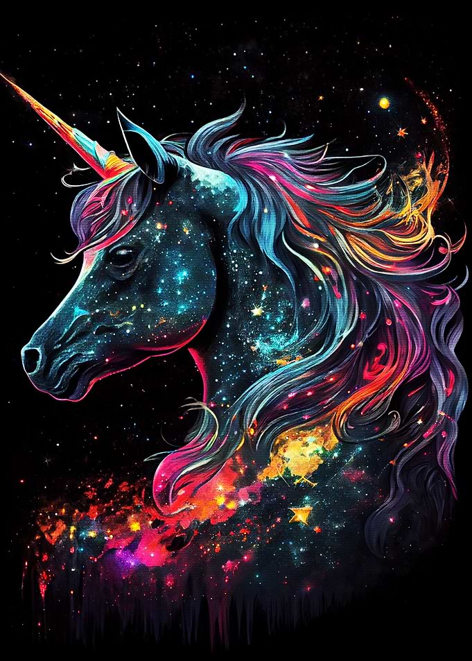 Unicorn sparkling rainbow