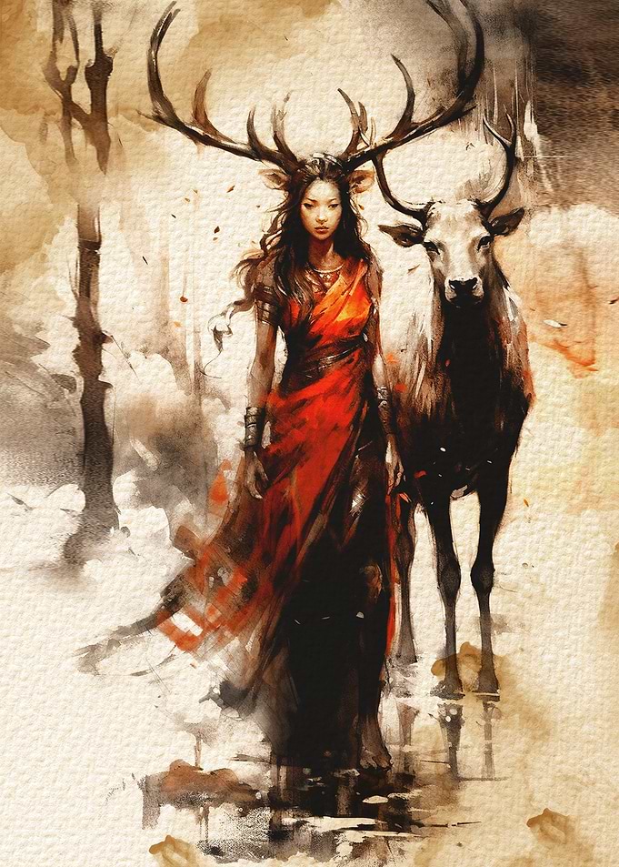 WILD WOMAN DEER