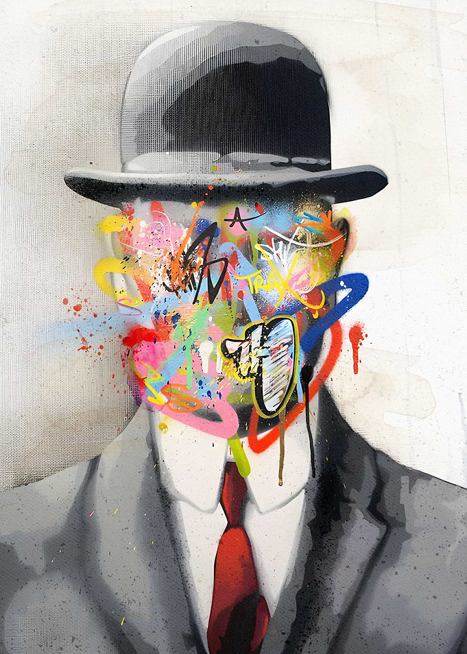 Son of Man Graffiti Banksy