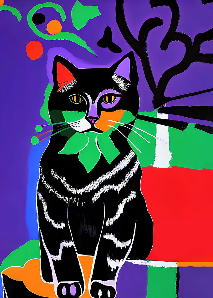 Vintage Cat Poster