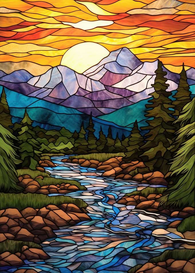 Mountain Landscape Scene