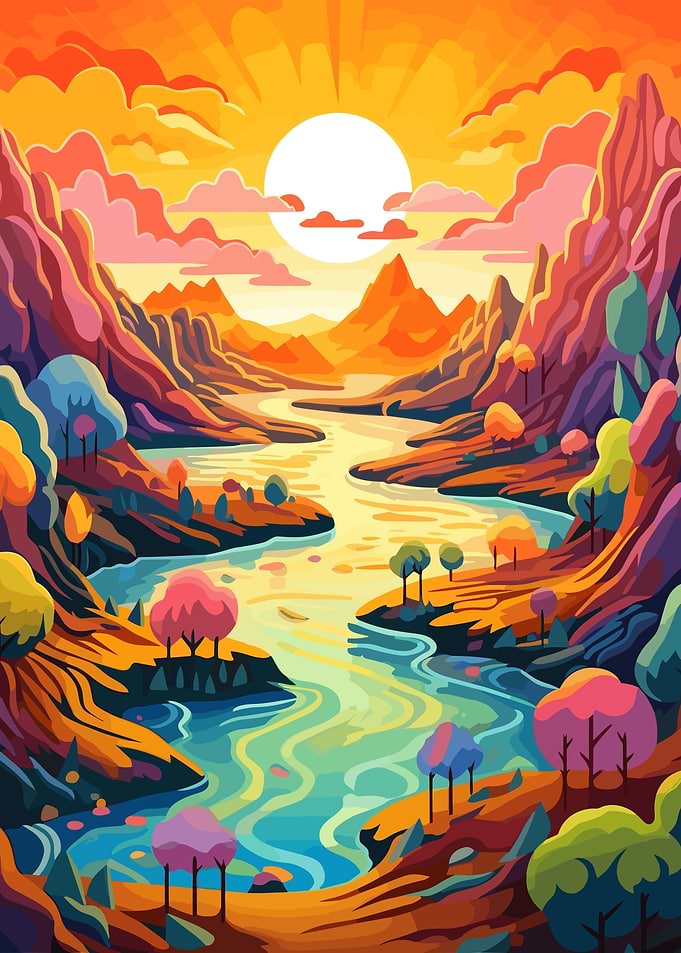 Sunset Nature Landscape