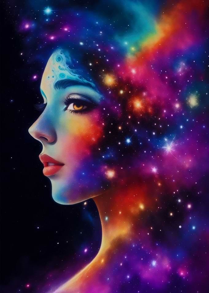 Woman Nebula Face