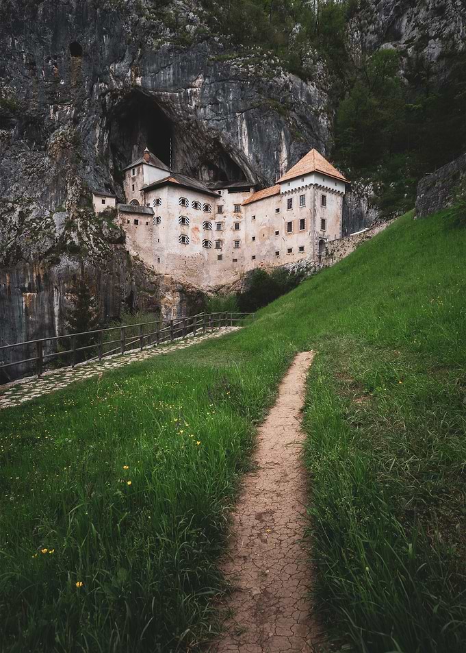 Medieval castle in a cliff
