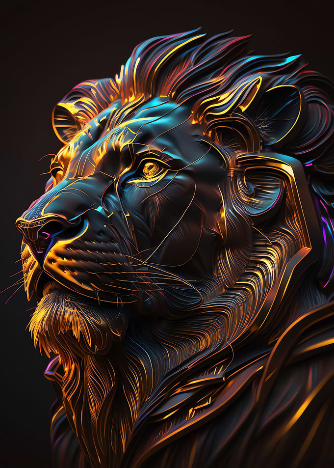 Black and Gold Lions