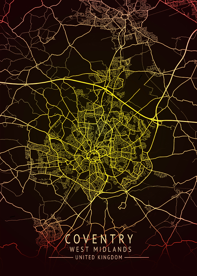 Coventry UK City Map