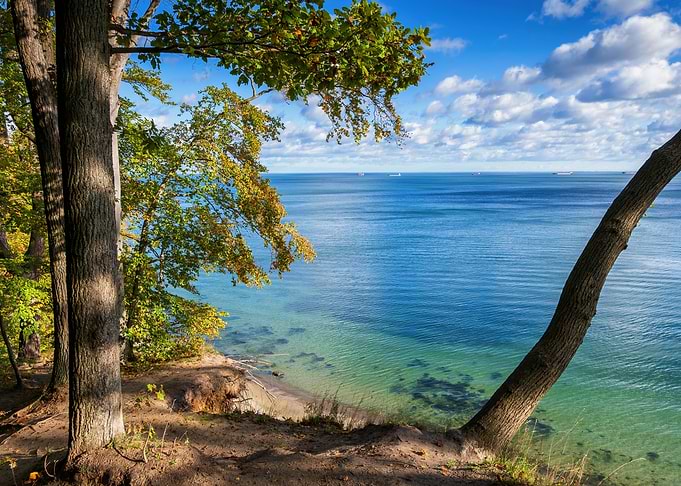 Baltic Sea Coast In Poland