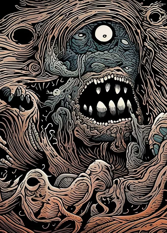 Abyssal Gaze Abstract