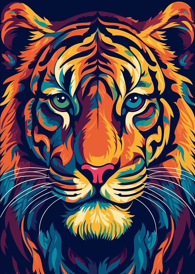 Tiger Animal Pop Art