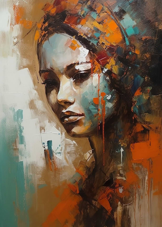 Abstract Woman Portrait
