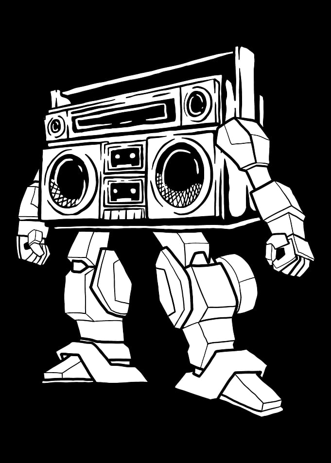 Ghetto Blaster Robot