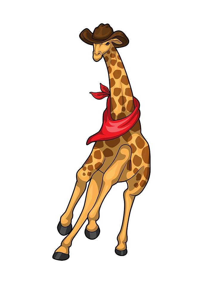 Giraffe Cowboy Cowboy hat