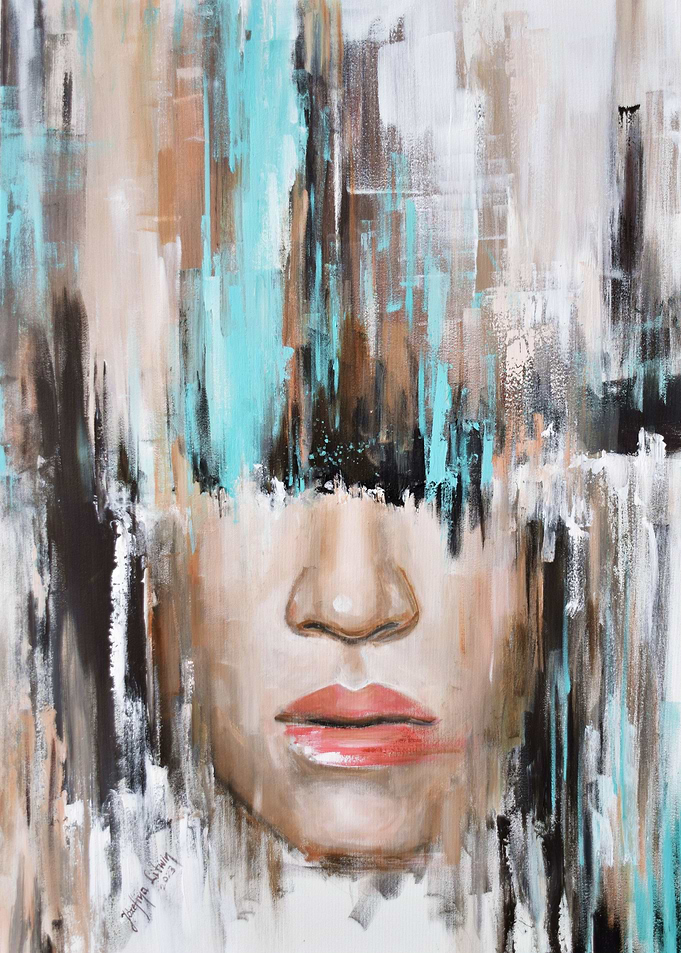 Abstract face painting
