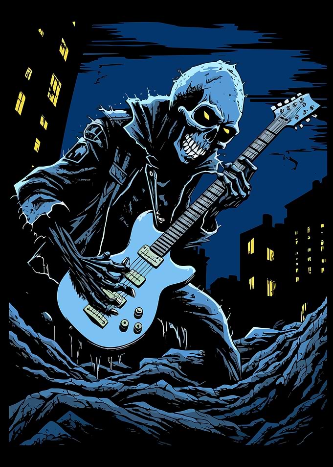 Skull Guitar