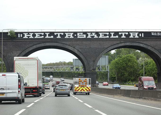 England London M25 driving