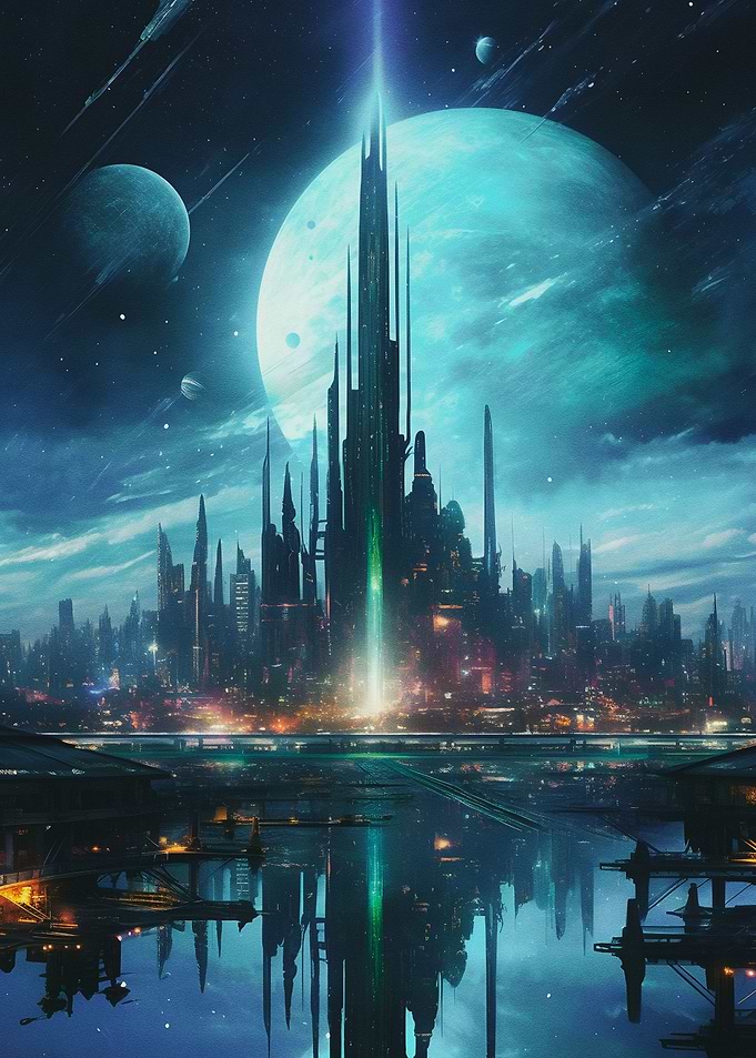 Magnicifient urban city