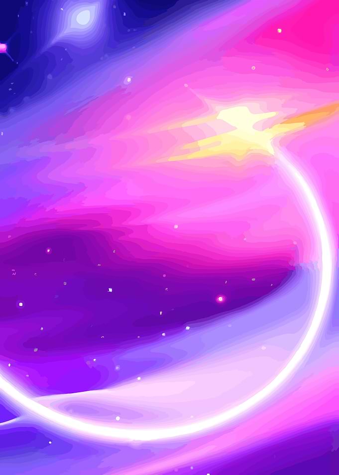 Abstract Galaxy in Space