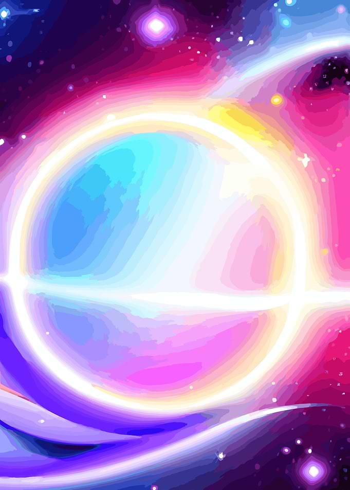 Abstract Colorful Planet