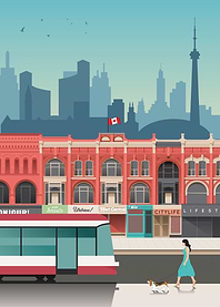 Toronto Travel Print
