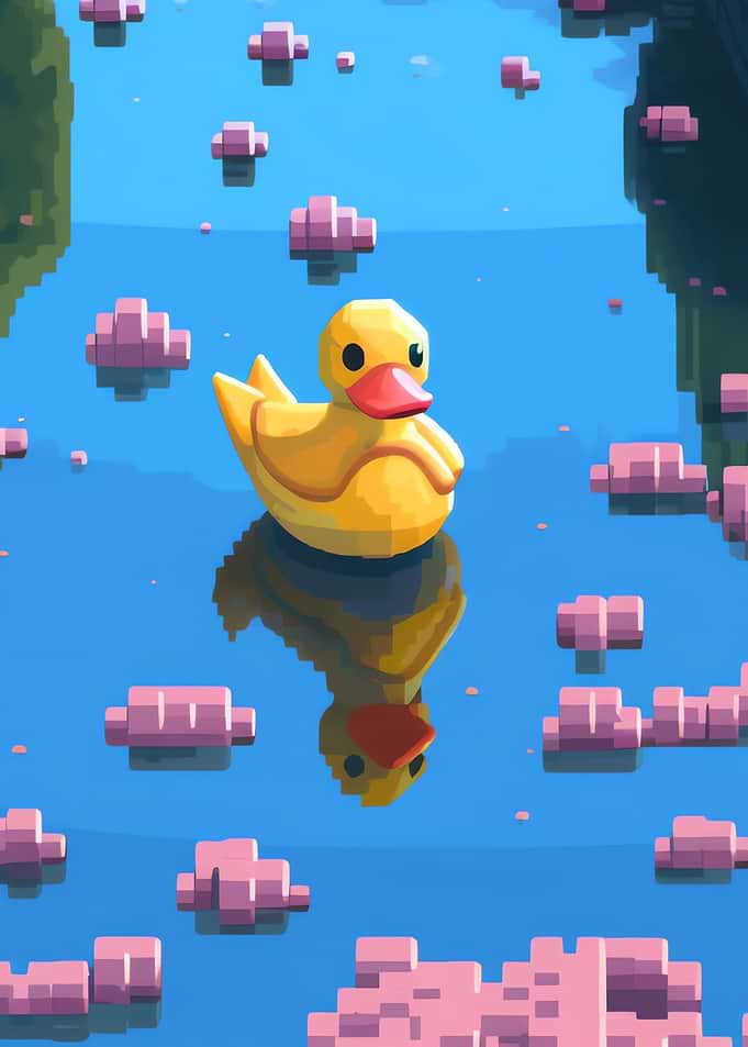 yellow duck alone