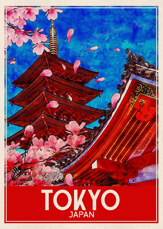 Travel Art Tokyo Japan
