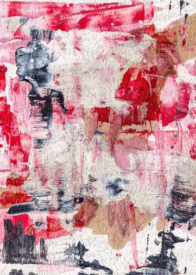 Rosey Abstract Painting