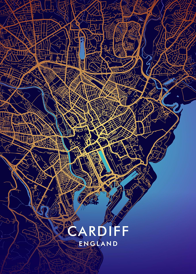 Cardiff City map